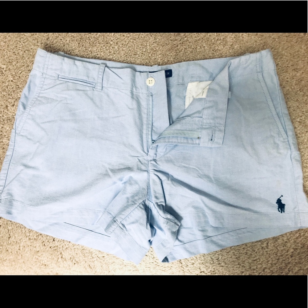 RALPH LAUREN Light Baby Blue Shorts